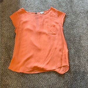 Elegant Orange Women's Blouse